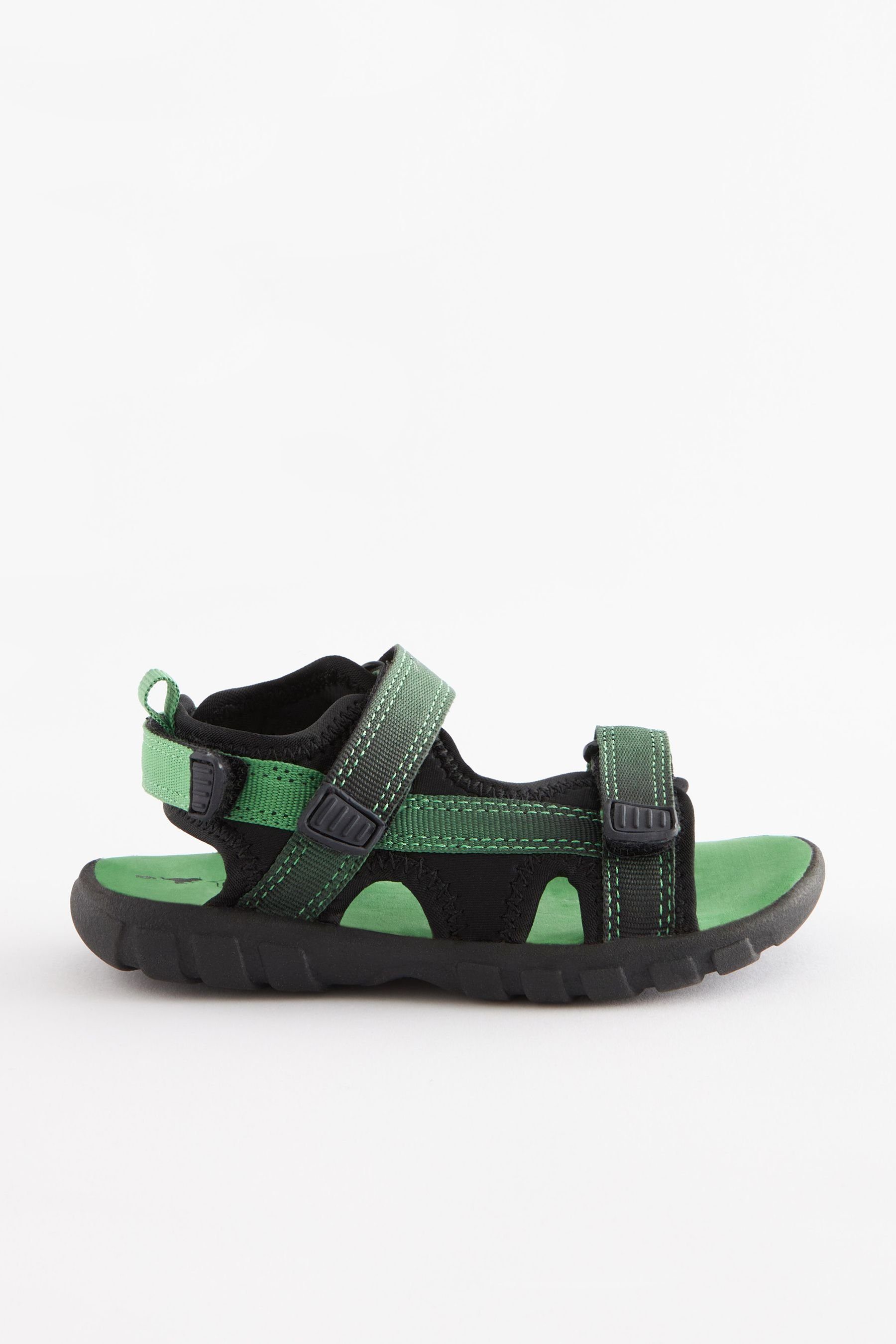 Next Leichte Trekker-Sandalen mit verstellbaren Riemen Sandale (1-tlg) Green/Black