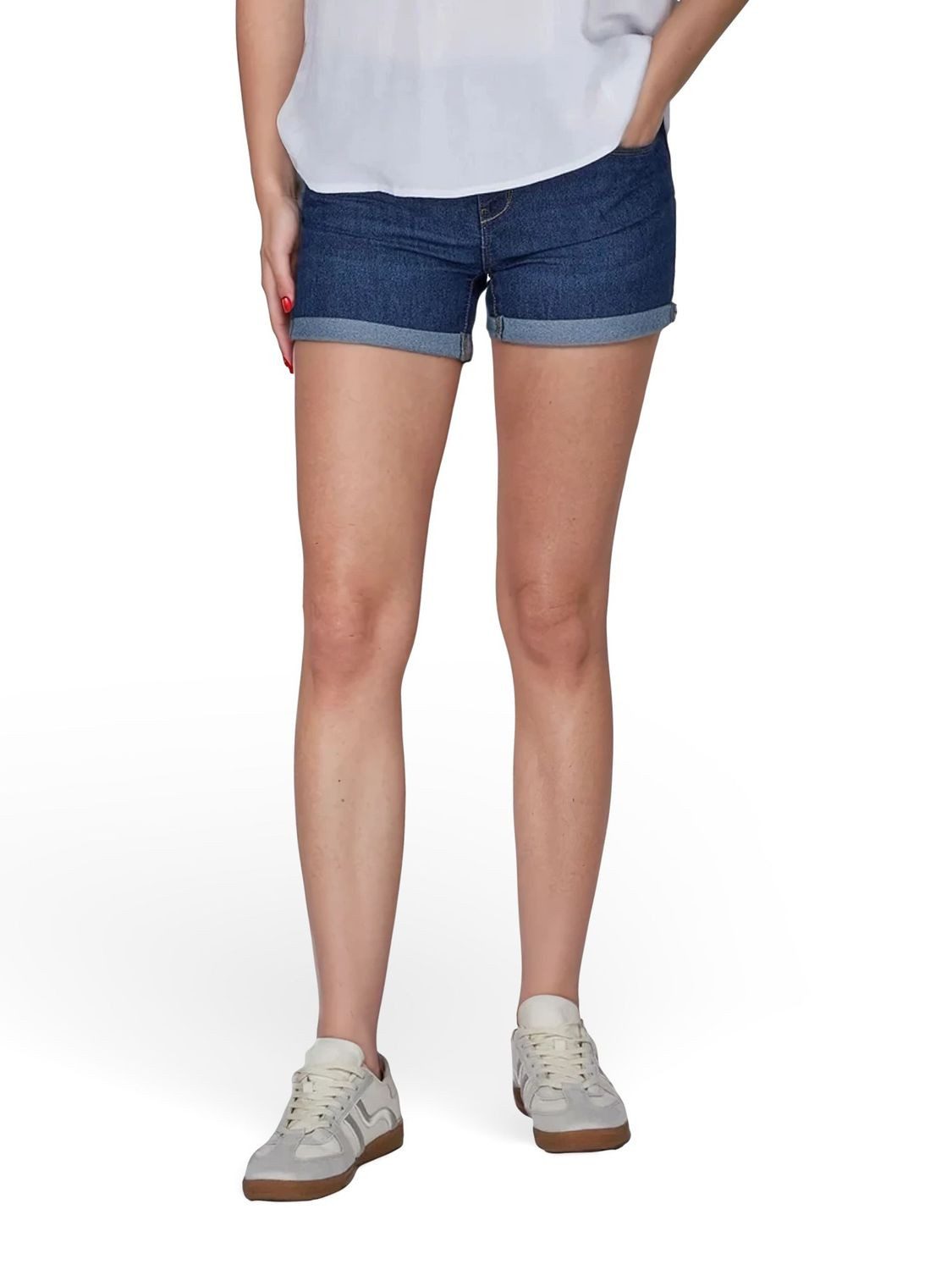 ONLY Jeansshorts Damen Shorts ONLCarmen 2er Pack Skinny Fit Basic Hotpants mit Stretch
