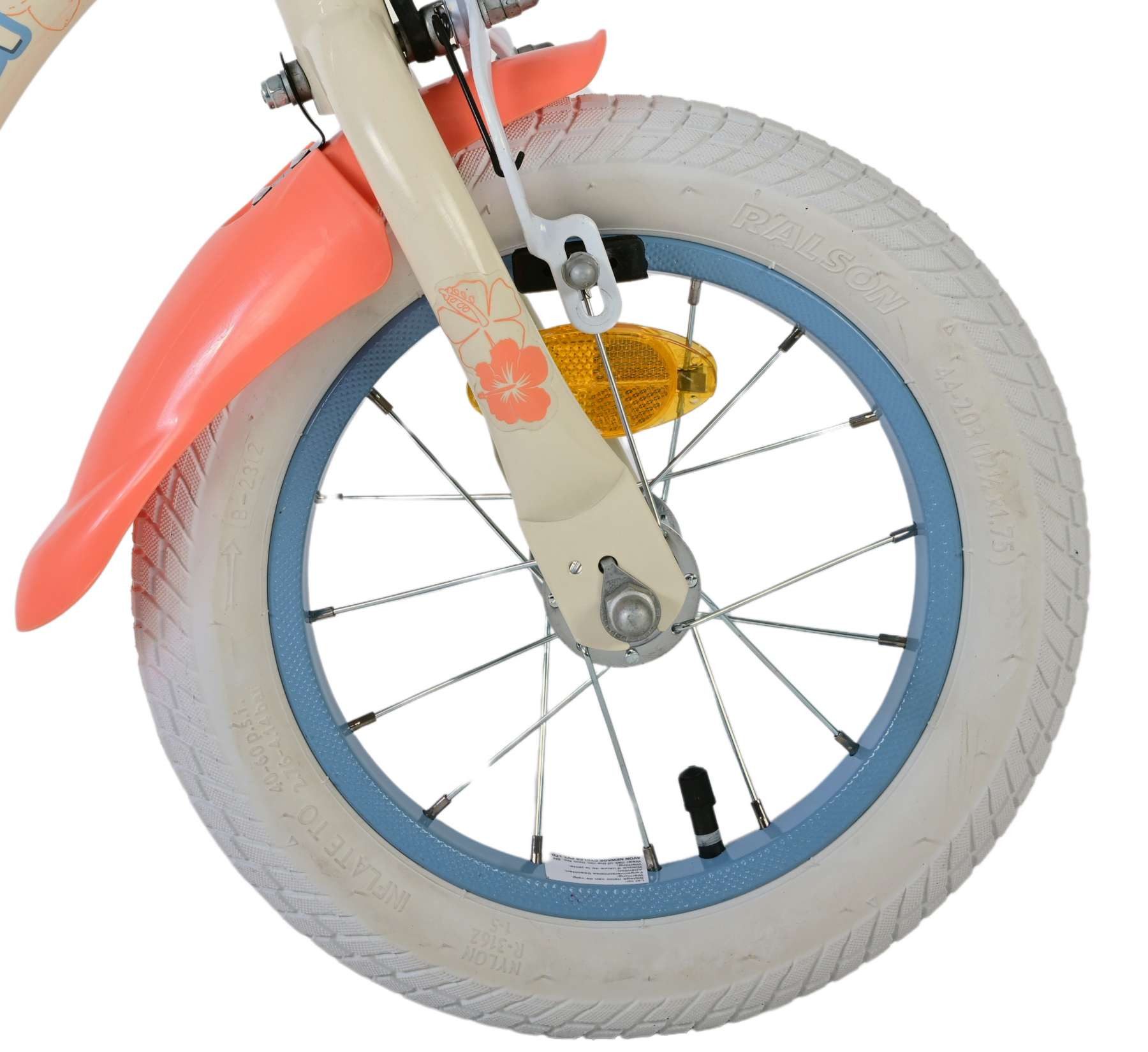 Volare Kinderfahrrad Volare Disney Stitch Kinderfahrrad für Mädchen - 12 Zoll in Creme