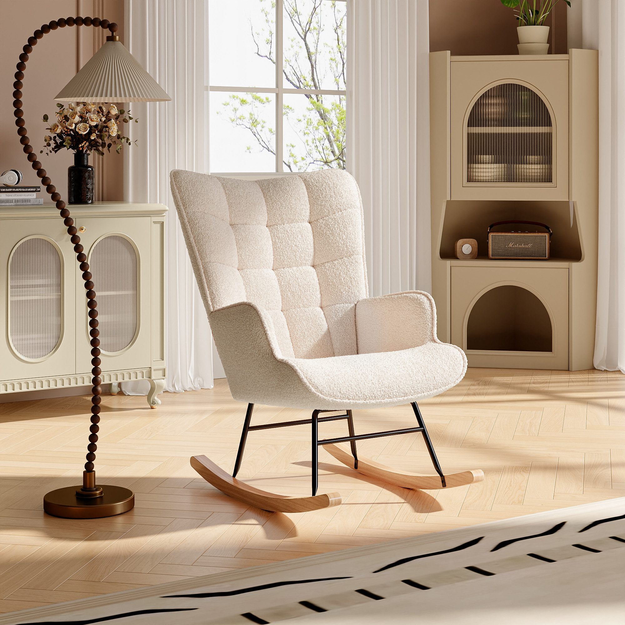 Furnishings Home Schaukelstuhl Stillsessel Relaxsessel Schaukelsessel, günstig online kaufen