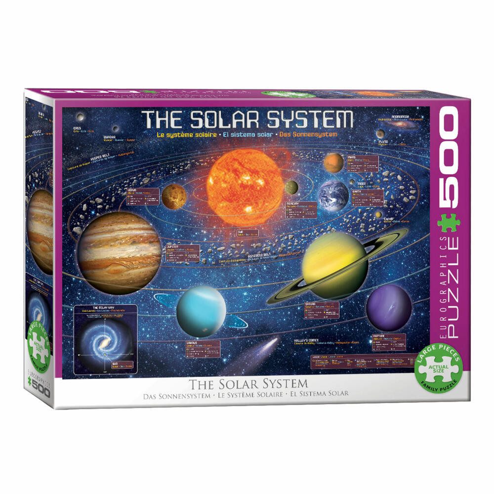EUROGRAPHICS Puzzle Sonnensystem, 500 Puzzleteile