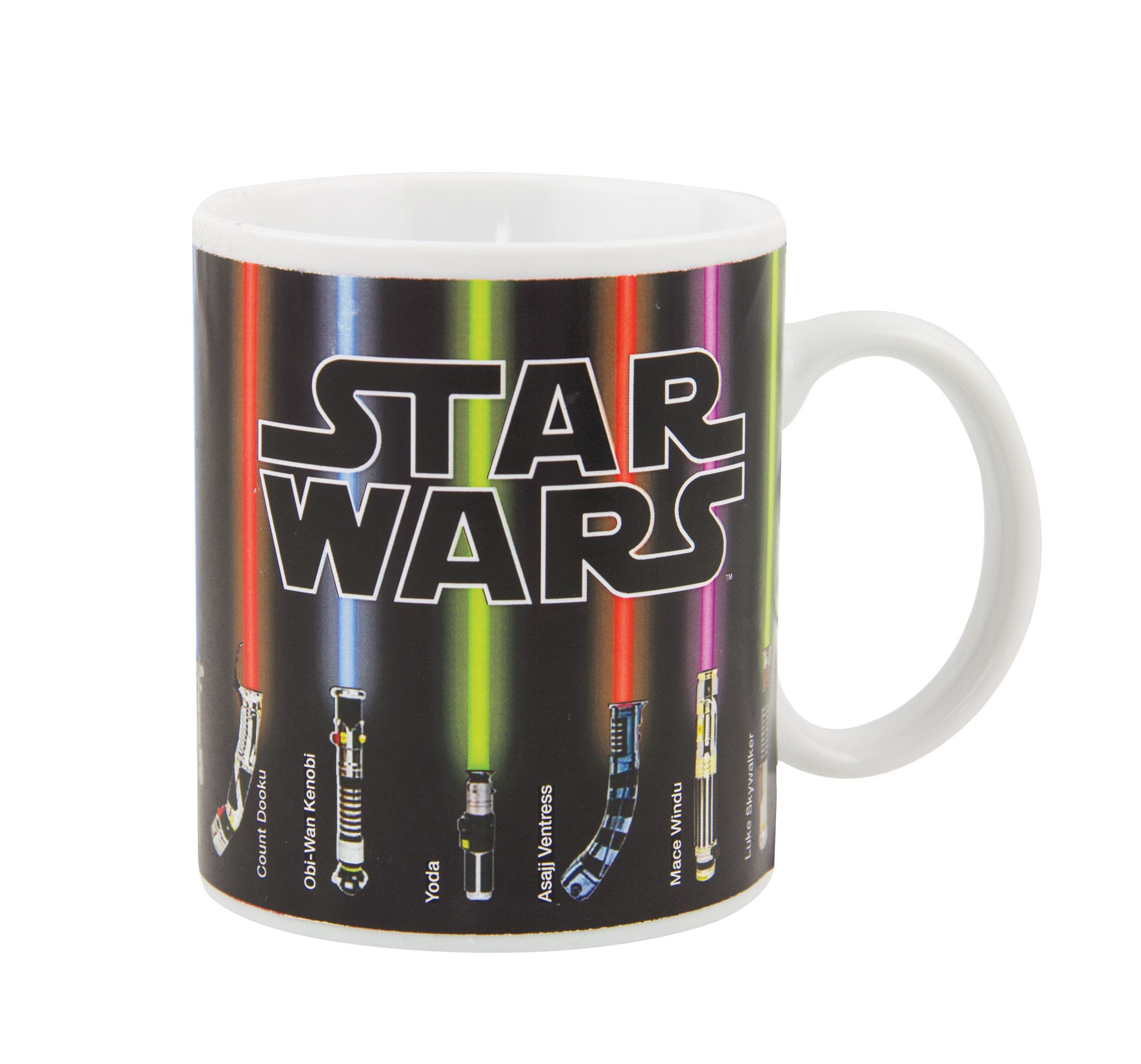 Paladone Tasse Star Wars Tasse mit Thermoeffekt Lightsaber, 1-tlg., Wird eine heiße Flüssigkeit eingefüllt, verändert sich das Motiv