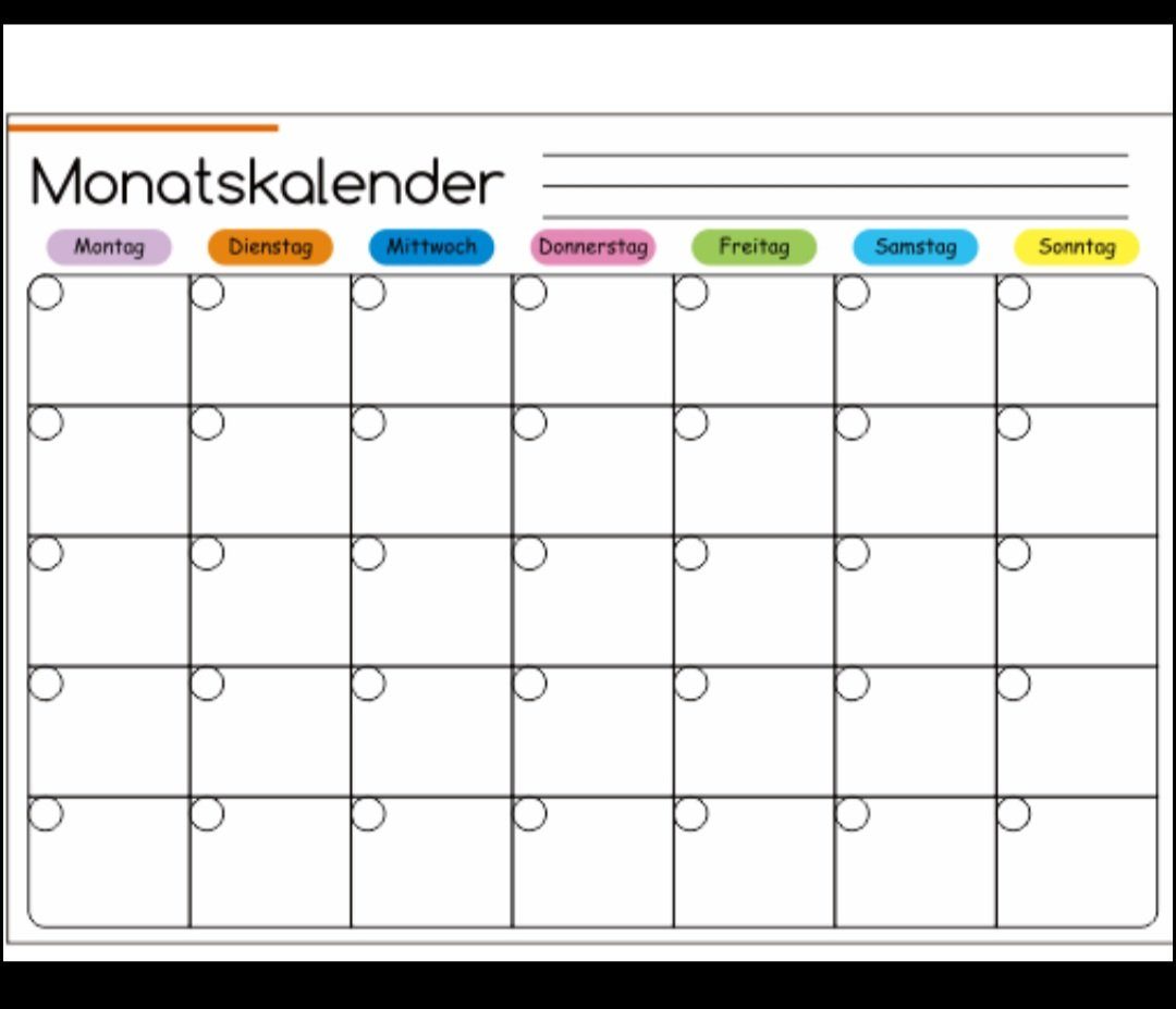 S-Hunter/Sauerland Hunter Monatskalender Magnetischer Monatsplaner- Whiteboard DIN A3 Kühlschrank - abwischbar, magnetisch, für Kühschrank