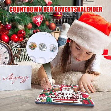 MAGICSHE Adventskalender 24 Füllprozess Anhänger Armband Sets, DIY Weihnachtskalender Armband