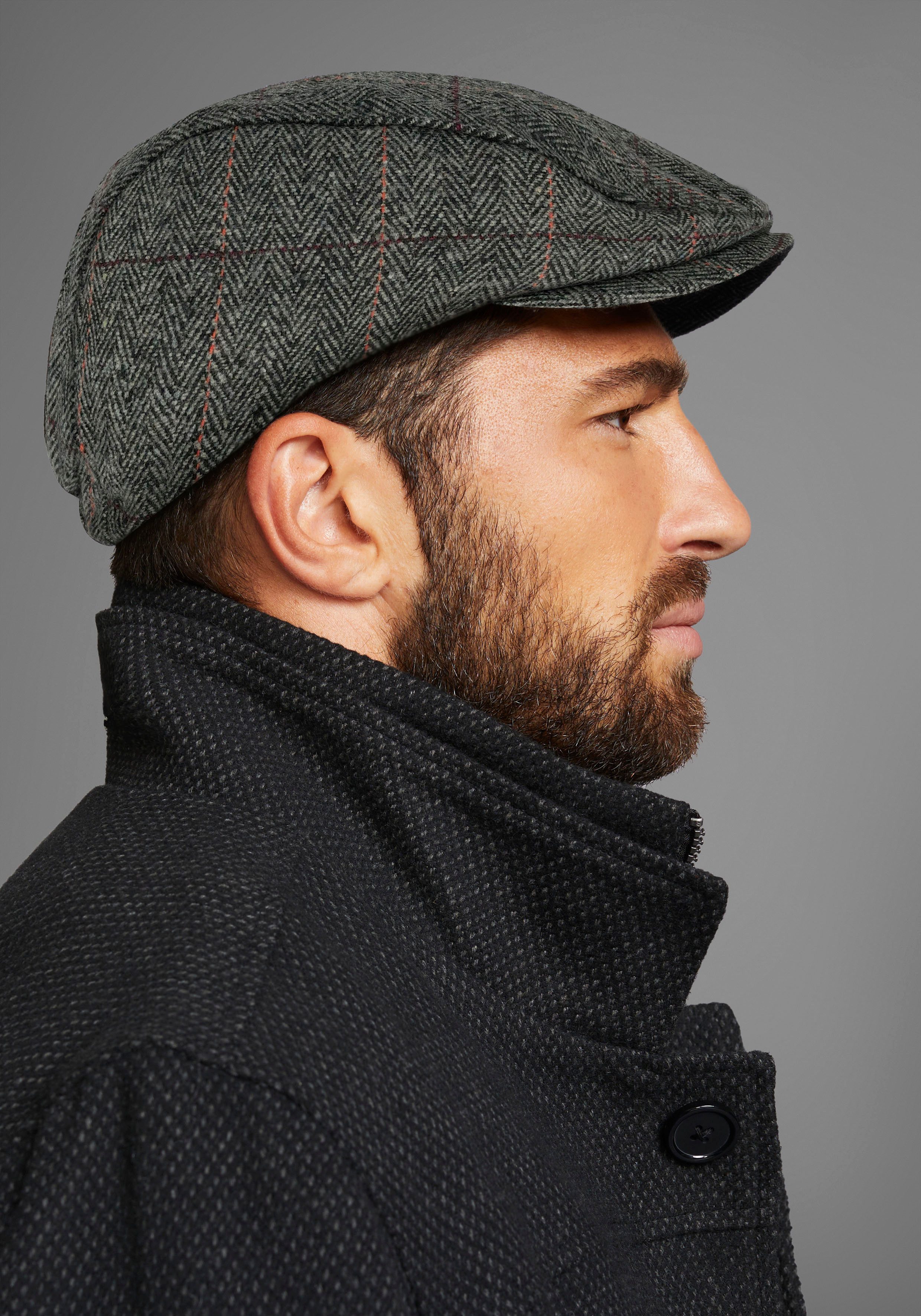 Mans World Schiebermütze, stylischer Winter-Flatcap - wärmend gefütter - NE günstig online kaufen