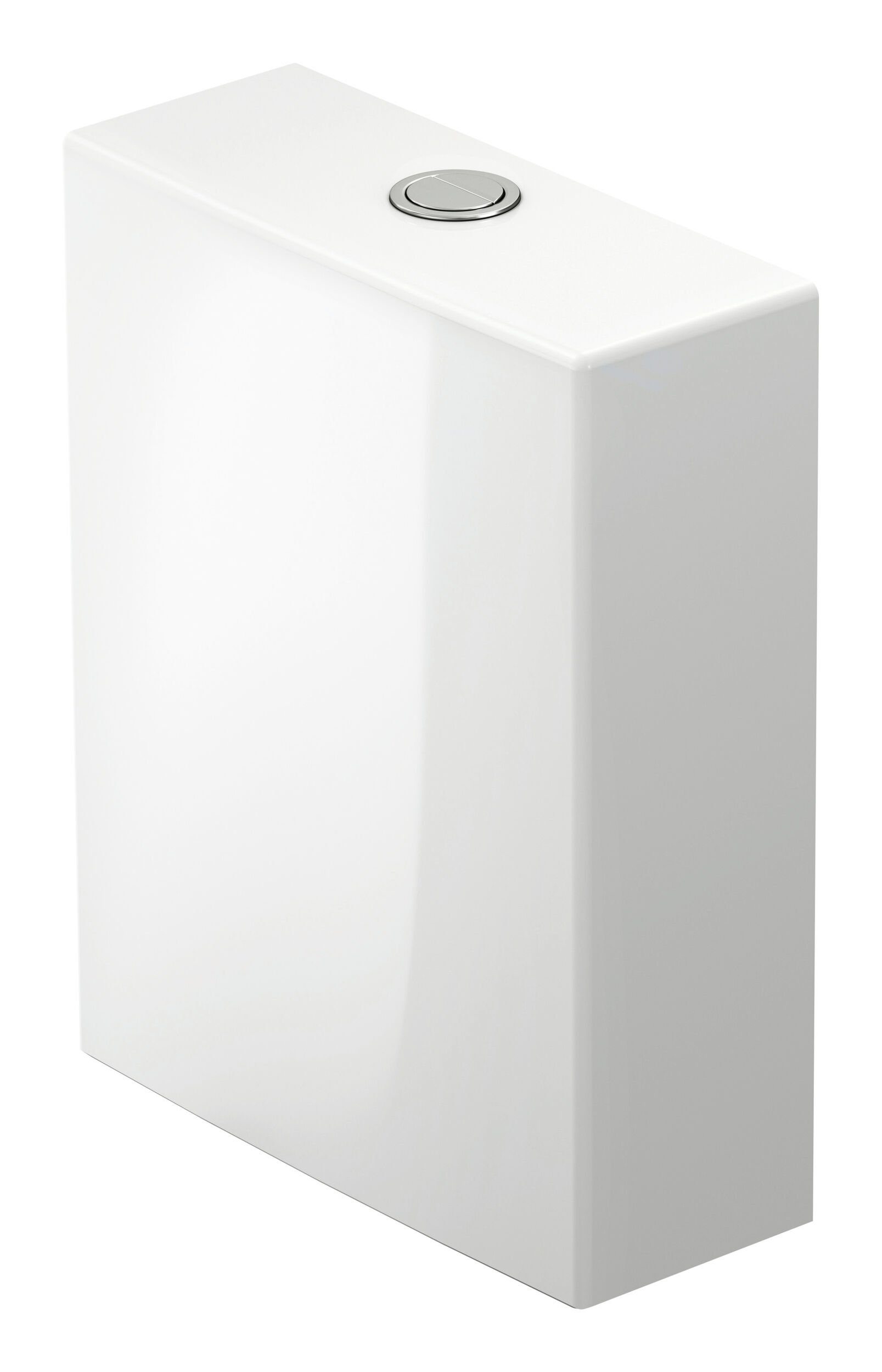 Duravit Spülkasten White Tulip, Für Anschluss unten links 370 x 145 x 470 mm - Weiß WonderGliss