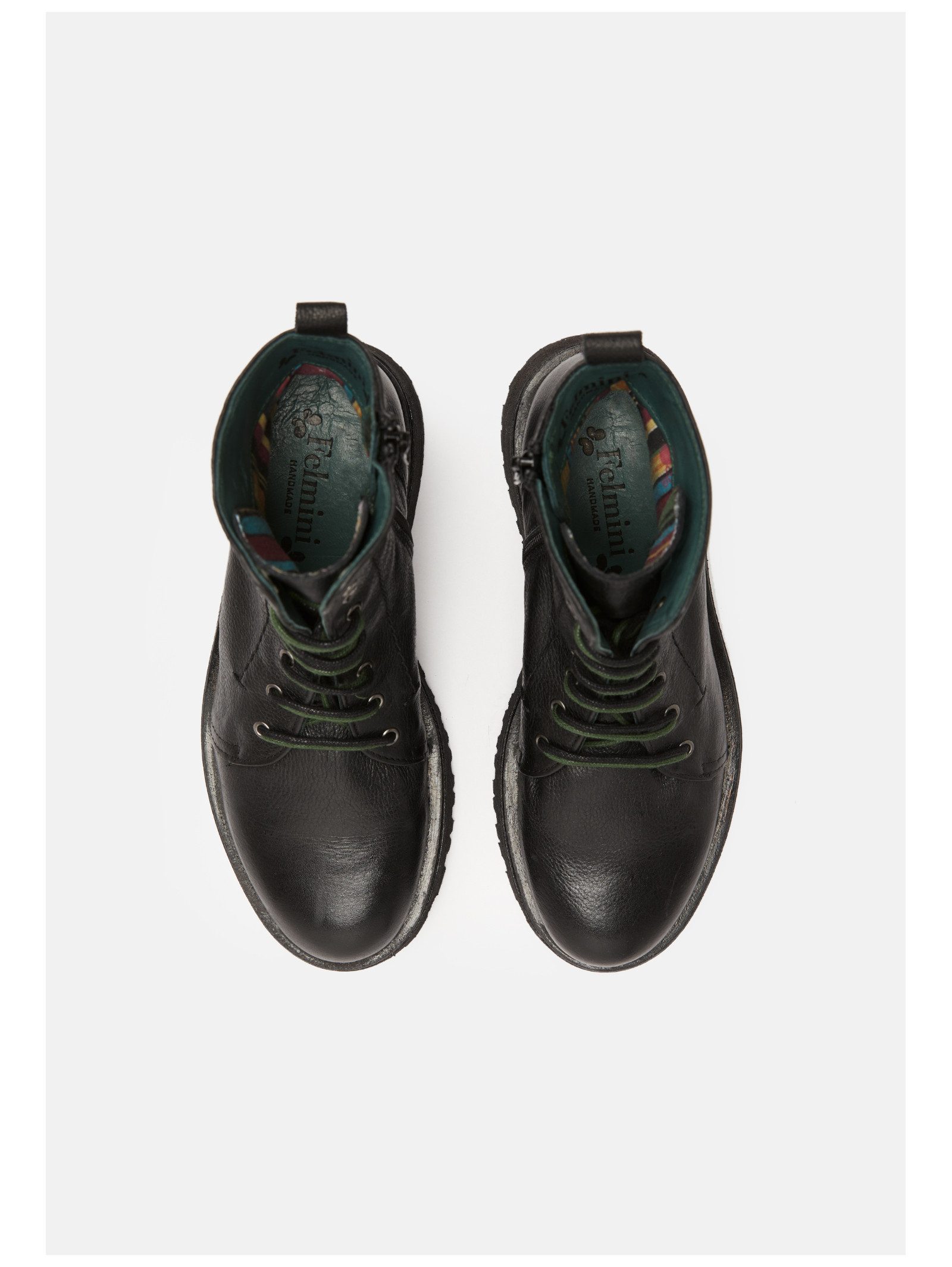 Felmini Stiefelette Leder . Schnürstiefelette