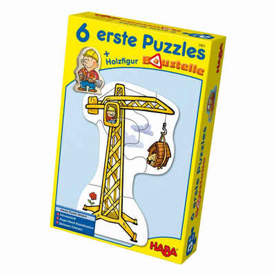 Haba Puzzle Erstes Puzzle Baustelle 13-tlg., 12 Puzzleteile