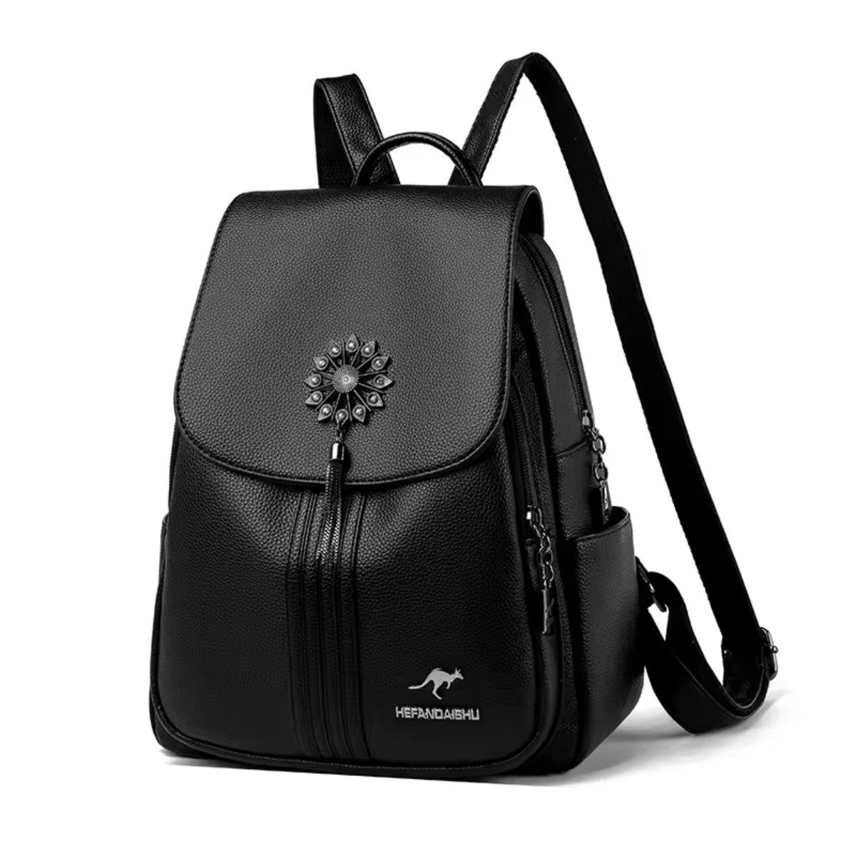 SHG Cityrucksack ⌂ Rucksack Freizeitrucksack Tagesrucksack Damenrucksack (Schwarz), Freizeit Reise Sport Arbeit Schule Uni Konzert Shopping