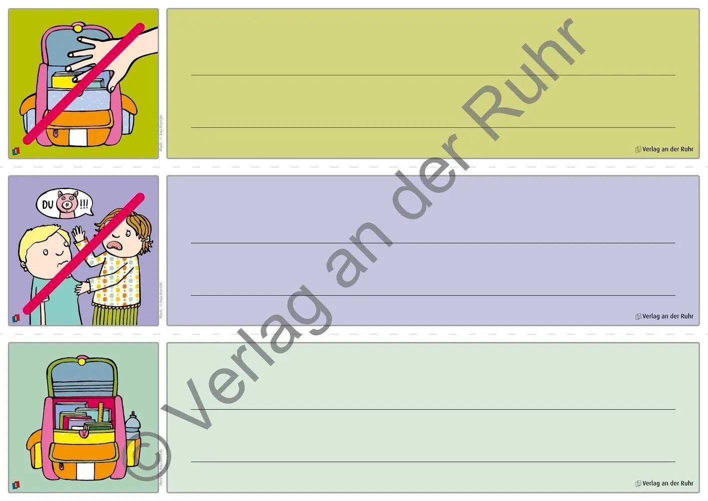 Verlag an der Ruhr Poster Unsere Klassenregeln