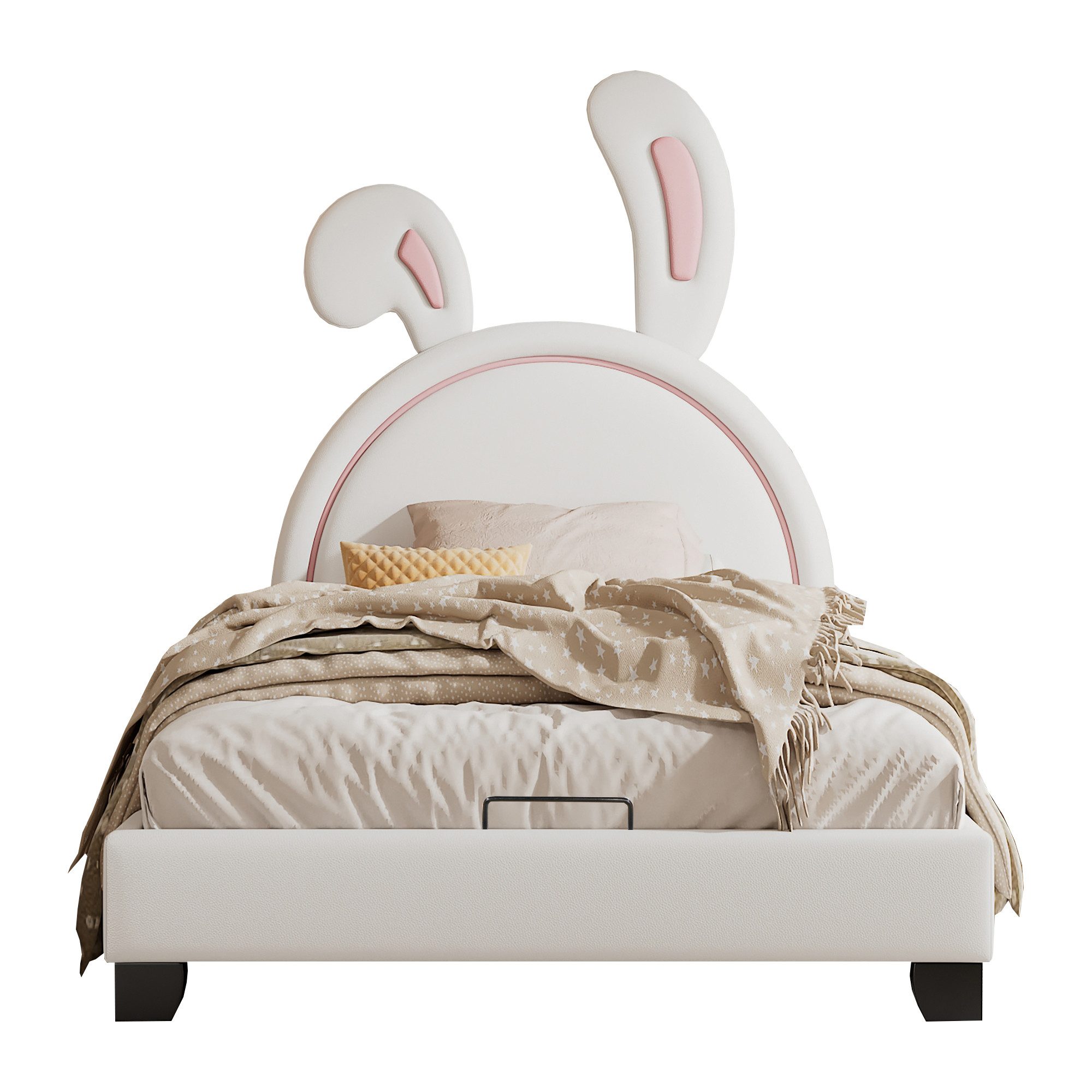 Flieks Polsterbett, Kinderbett Einzelbett in Hasenohrform günstig online kaufen