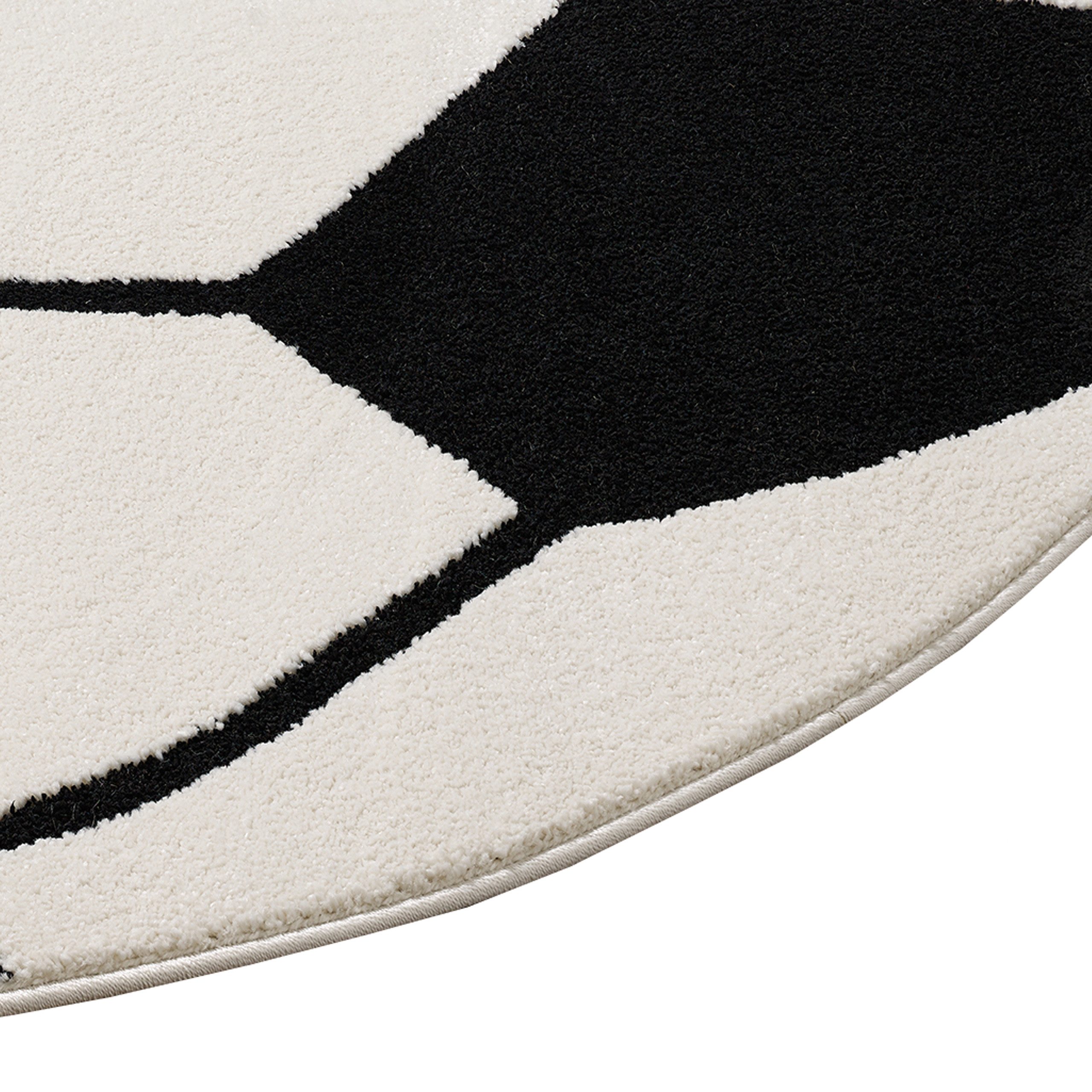 TeppichHome24 Kinderteppich Fußballteppich rund Weich & robust für Kinderzi günstig online kaufen