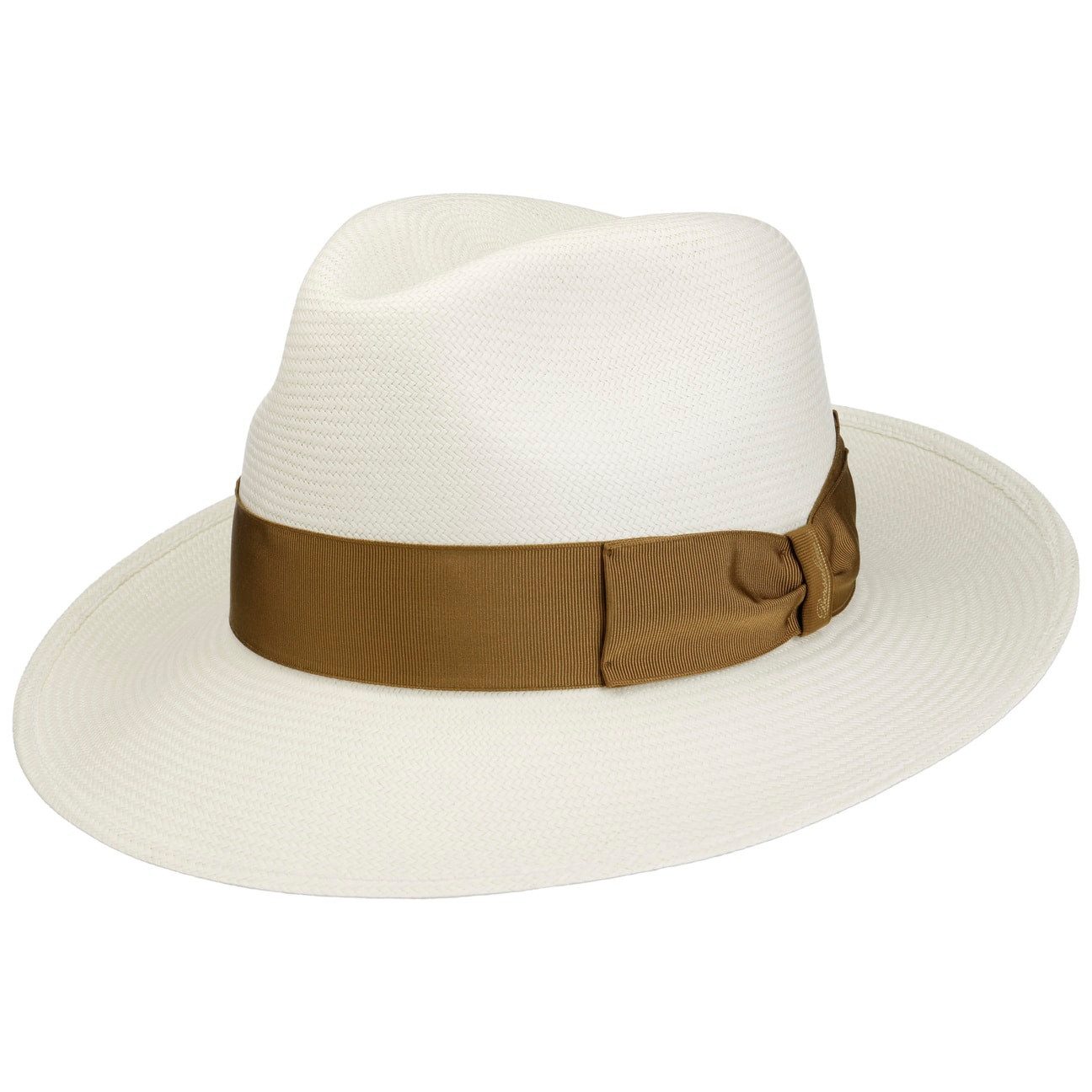 Borsalino Sonnenhut (1-St) Panamahut mit Ripsband, Made in Italy