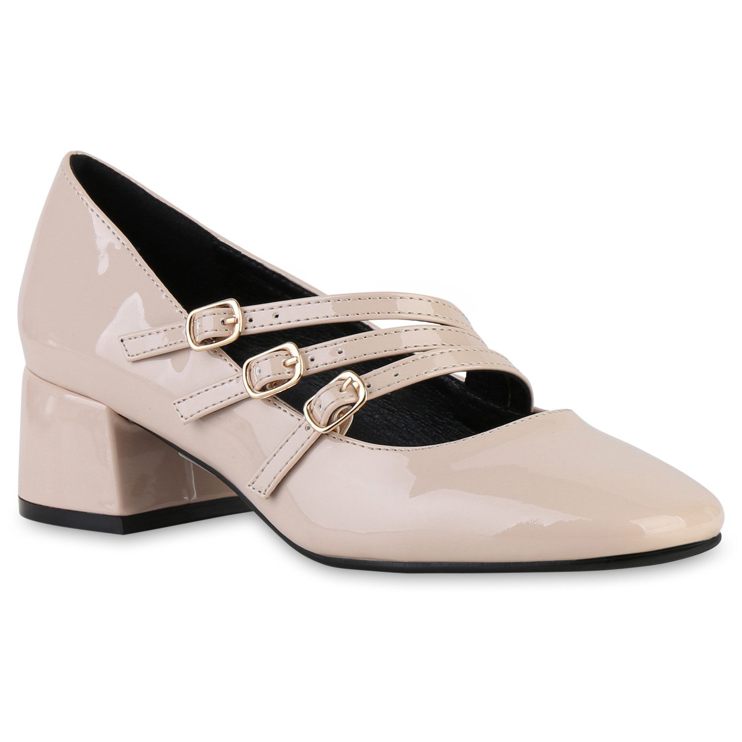 VAN HILL 21646240 KY L1096 Damen Pumps Beige 40 Mary-Jane-Schuhe Damen Mary günstig online kaufen