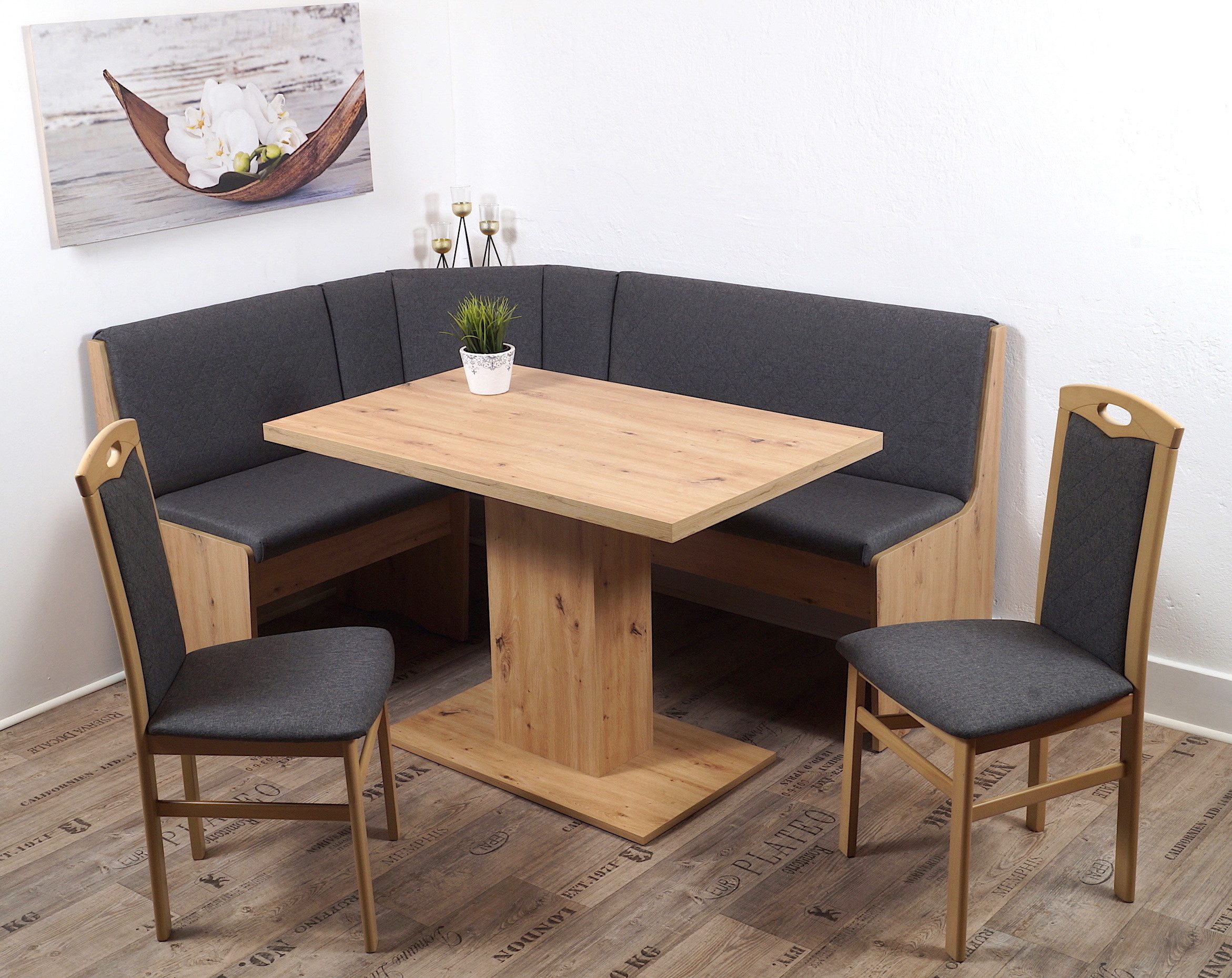 Stolebaenk Eckbankgruppe Bremen OLNIPI, (Eckbank Set, 1xEckbank, 1xTisch, 2 günstig online kaufen