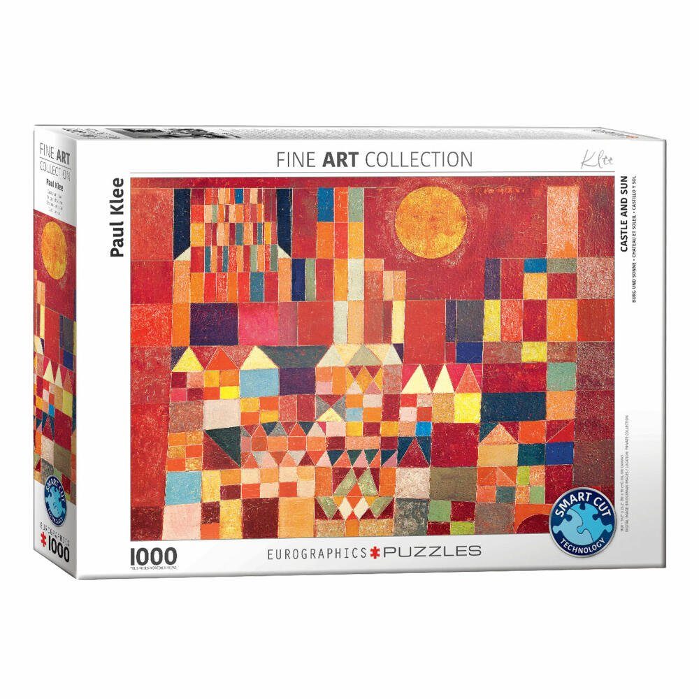 EUROGRAPHICS Puzzle Burg und Sonne von Paul Klee, 1000 Puzzleteile | Puzzle
