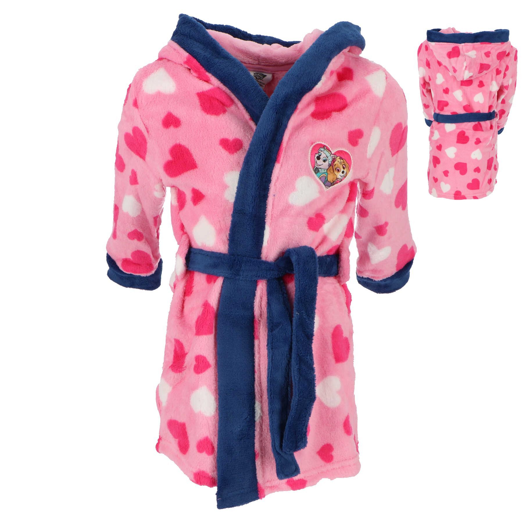 PAW PATROL Kinderbademantel Kinder-Komfortabler Begleiter für Zuhause Rosa 110/116