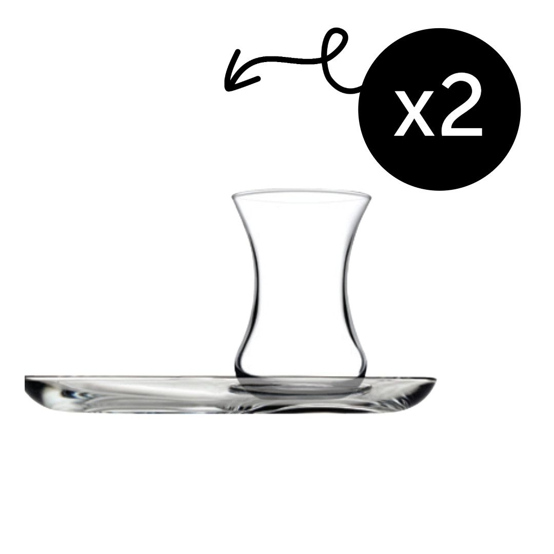 Pasabahce Gläser-Set Incebelli Teegläser-Set, Glas, Dünnwandiges, elegantes Glas