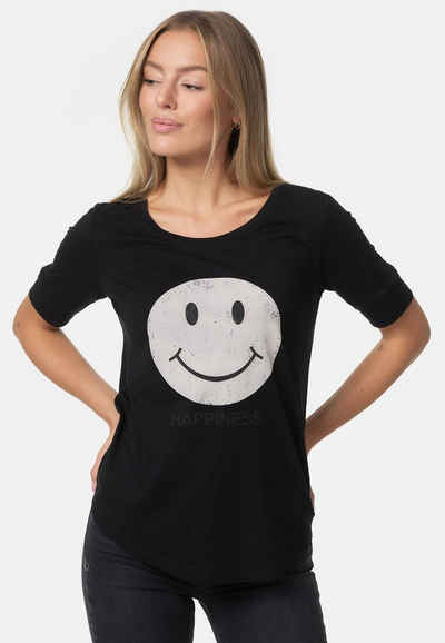 Decay T-Shirt mit großem Smiley-Print