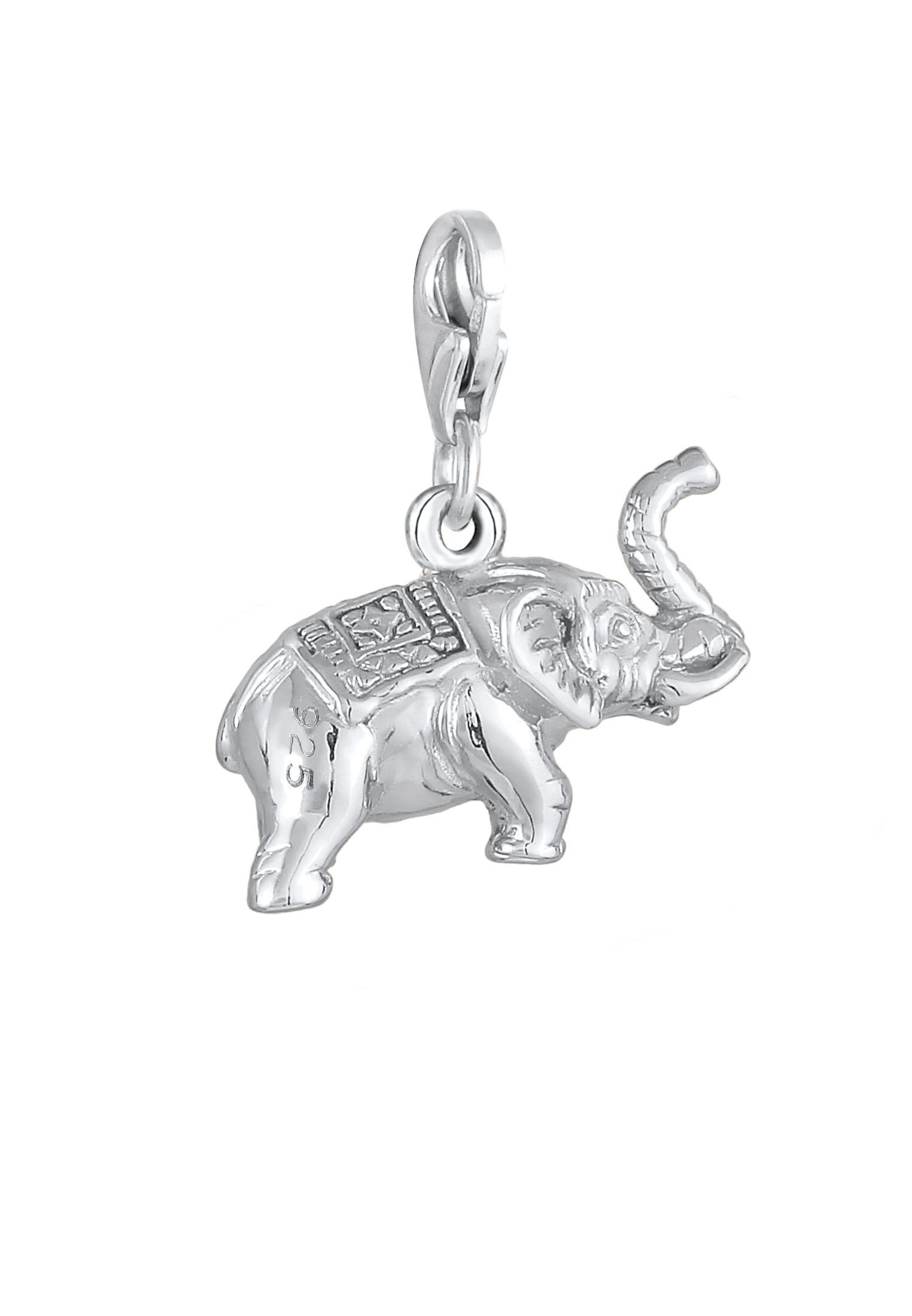 Nenalina Charm-Einhänger Anhänger Elefant Tier Reise Verziert 925 Silber