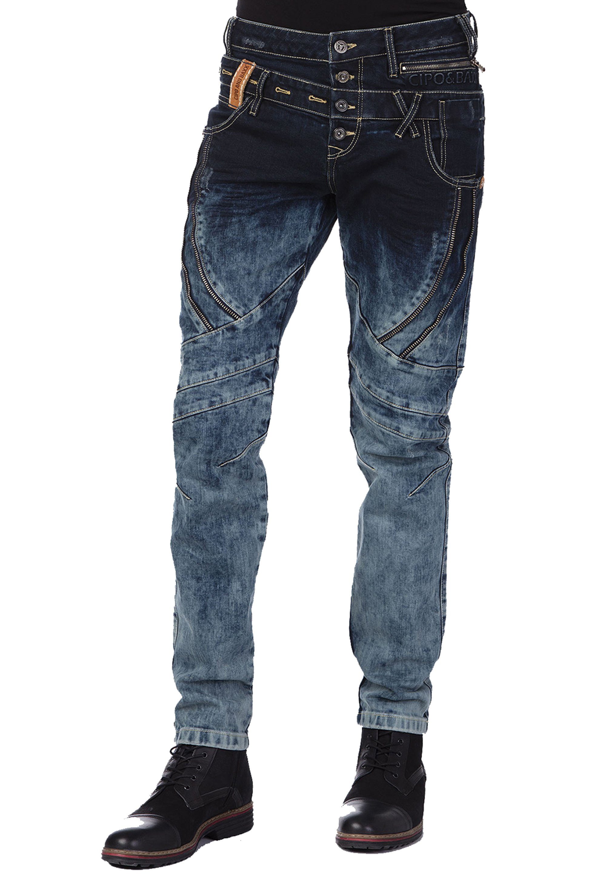 Baxx & Doppelbund Bequeme Cipo stylischem Jeans mit