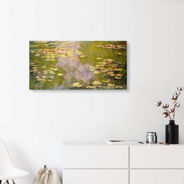 Posterlounge Alu-Dibond-Druck Claude Monet, Der Seerosenteich (linke Tafel), Wohnzimmer Malerei