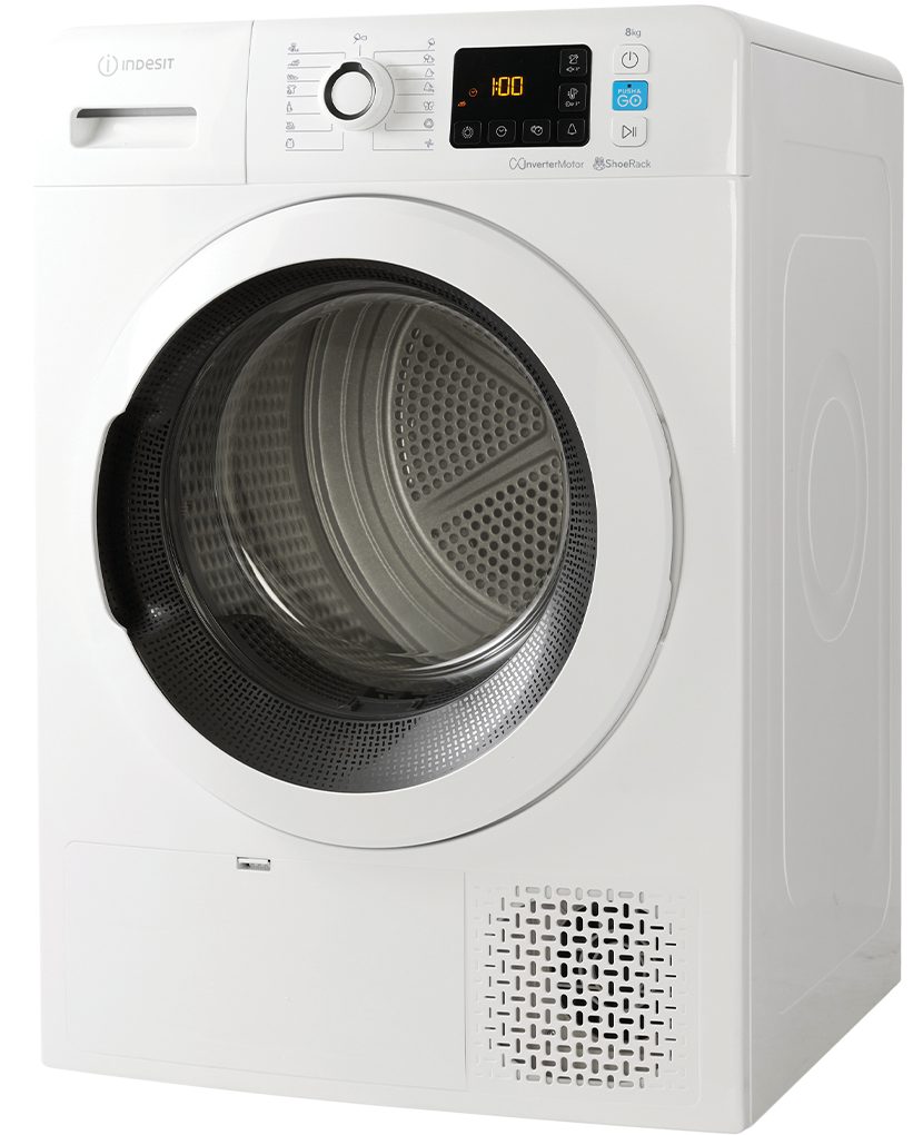 Indesit Wärmepumpentrockner YT M11 83K RX EU, Knitterschutz, EasyCleaning-Filter, Baby & Feines
