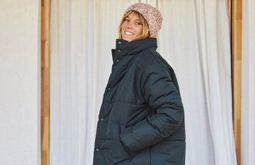 TWOTHIRDS Winterjacke Hirado extra warm mit Knopfleiste und Taschen