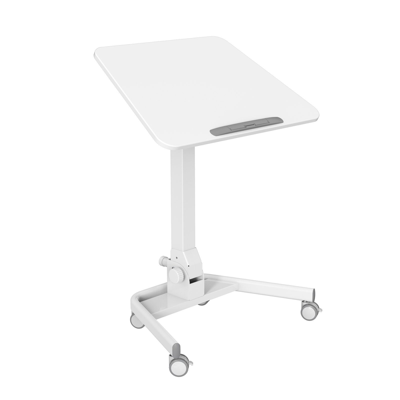 SVITA Schreibtisch JEJU, Stehpult, Mobil, Computertisch, Laptoptisch, Weiß günstig online kaufen