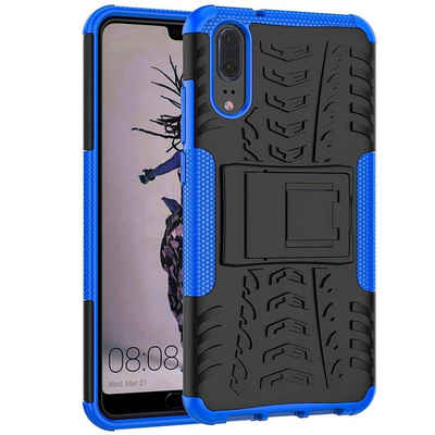 CoolGadget Handyhülle Outdoor Case Hybrid Cover für Huawei P20 5,8 Zoll, Schutzhülle extrem robust Handy Case für Huawei P20 Hülle