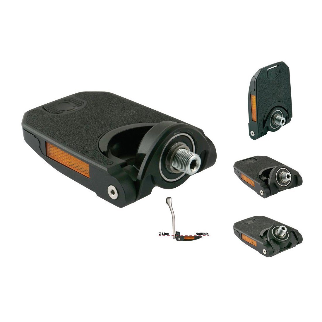 by.schulz Fahrradpedale Pedal Z.1 Fold, 9/16" x 20tpi, faltbar