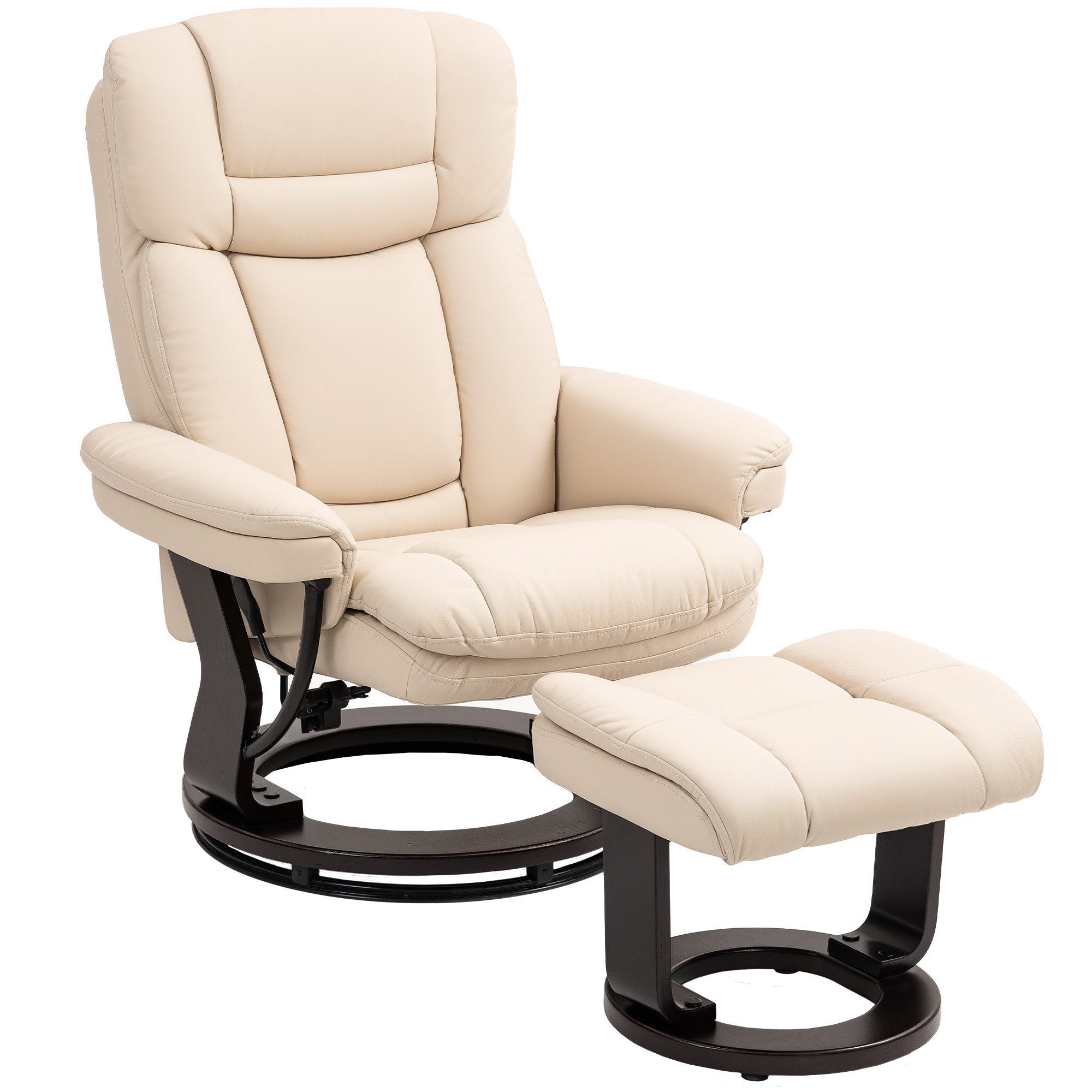 HOMCOM Relaxsessel 360°drehbarer TV-Sessel mit Hocker, günstig online kaufen