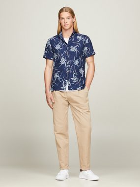 Tommy Hilfiger Leinenhemd LI TROPICAL PRT SF SHIRT mit tropischen Print