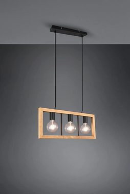 lightling Pendelleuchte Agathe, ohne Leuchtmittel, abhängig vom Leuchtmittel, stylische Pendellampe mit Woodframe