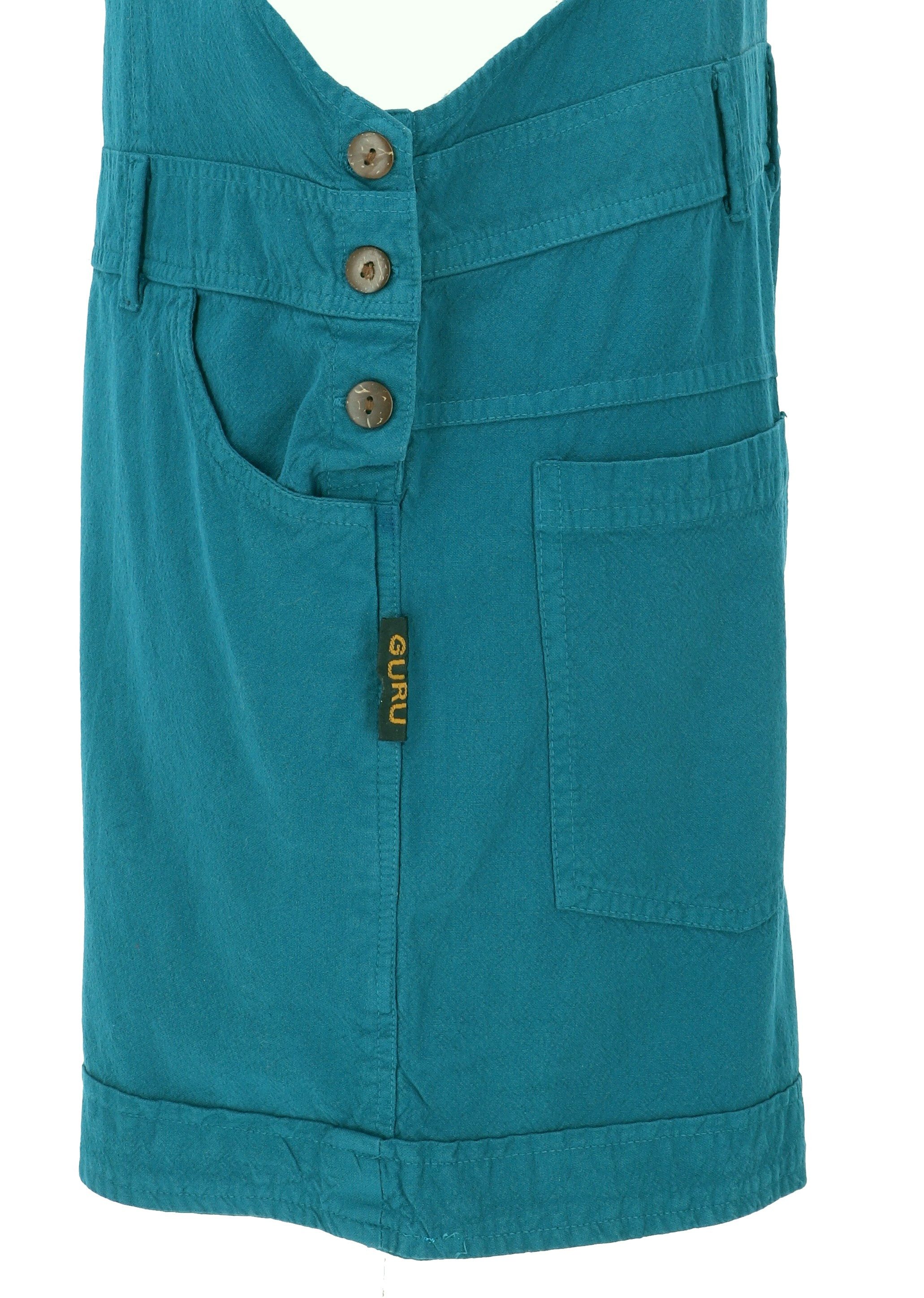 Guru-Shop Hose & Shorts Goa Shorts, kurze Latzhose, Boho Latzhose -.. alternative Bekleidung – Bild 4 von 5