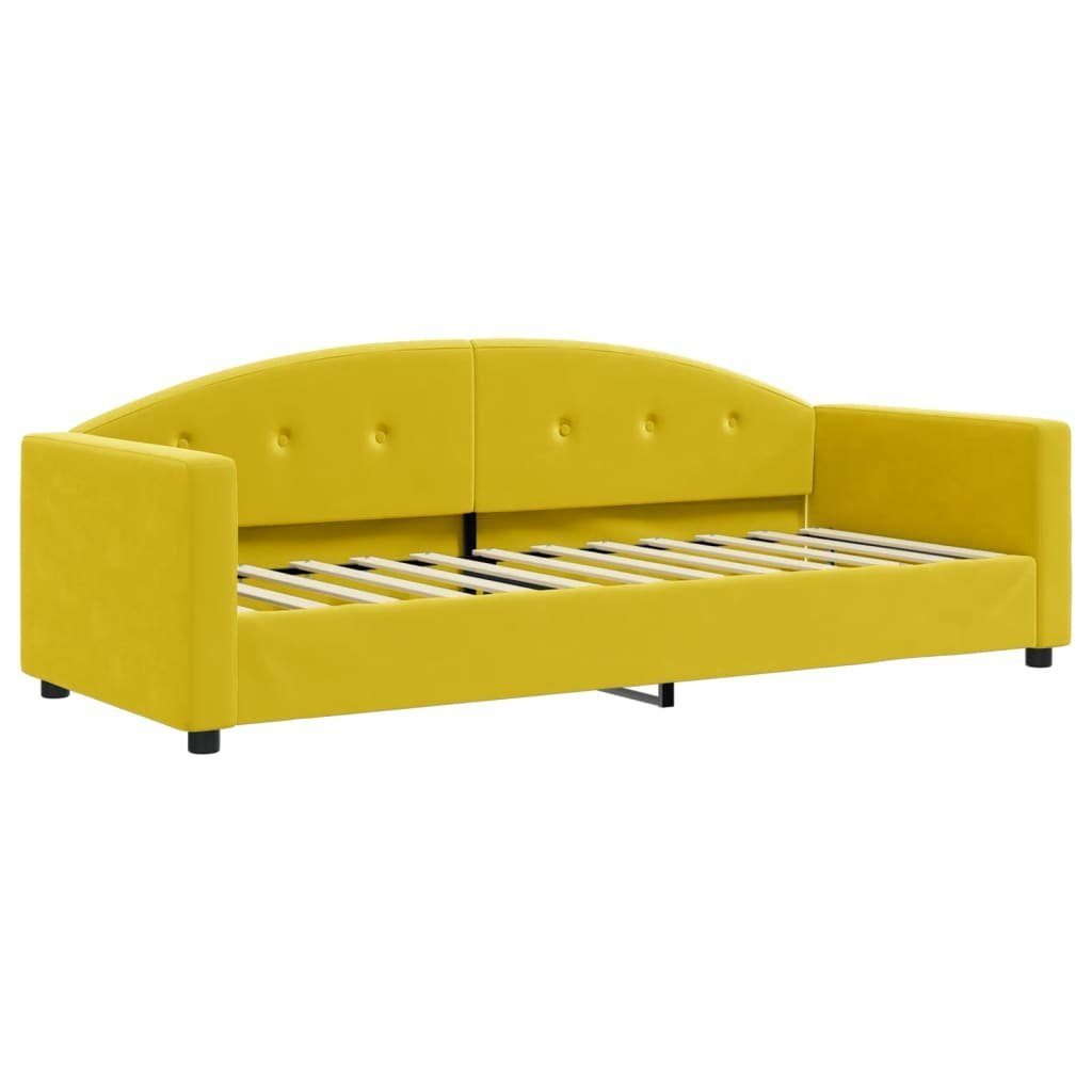 vidaXL Bett Tagesbett mit Matratze Gelb günstig online kaufen
