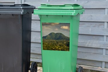 MuchoWow Wandsticker Korfu - Griechenland - Berg (1 St), Mülleimer-aufkleber, Mülltonne, Sticker, Container, Abfalbehälter