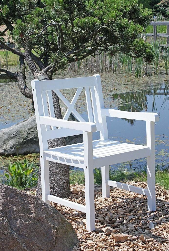 Garden Pleasure Gartenstuhl Landhaus Gartensessel Malmö günstig online kaufen