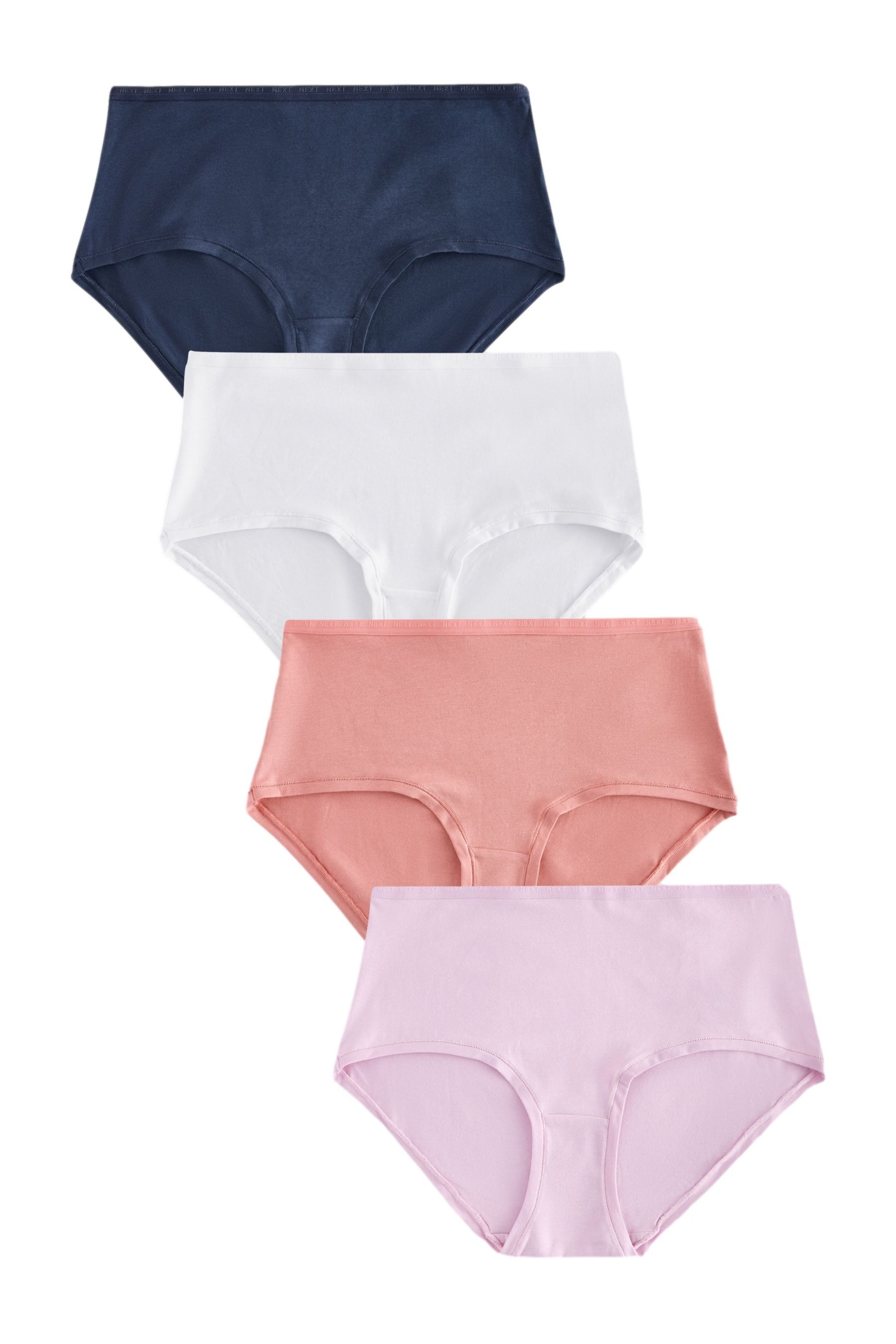 Midislip 4er-Pack Slips aus Modal mit Logo – Midislip
