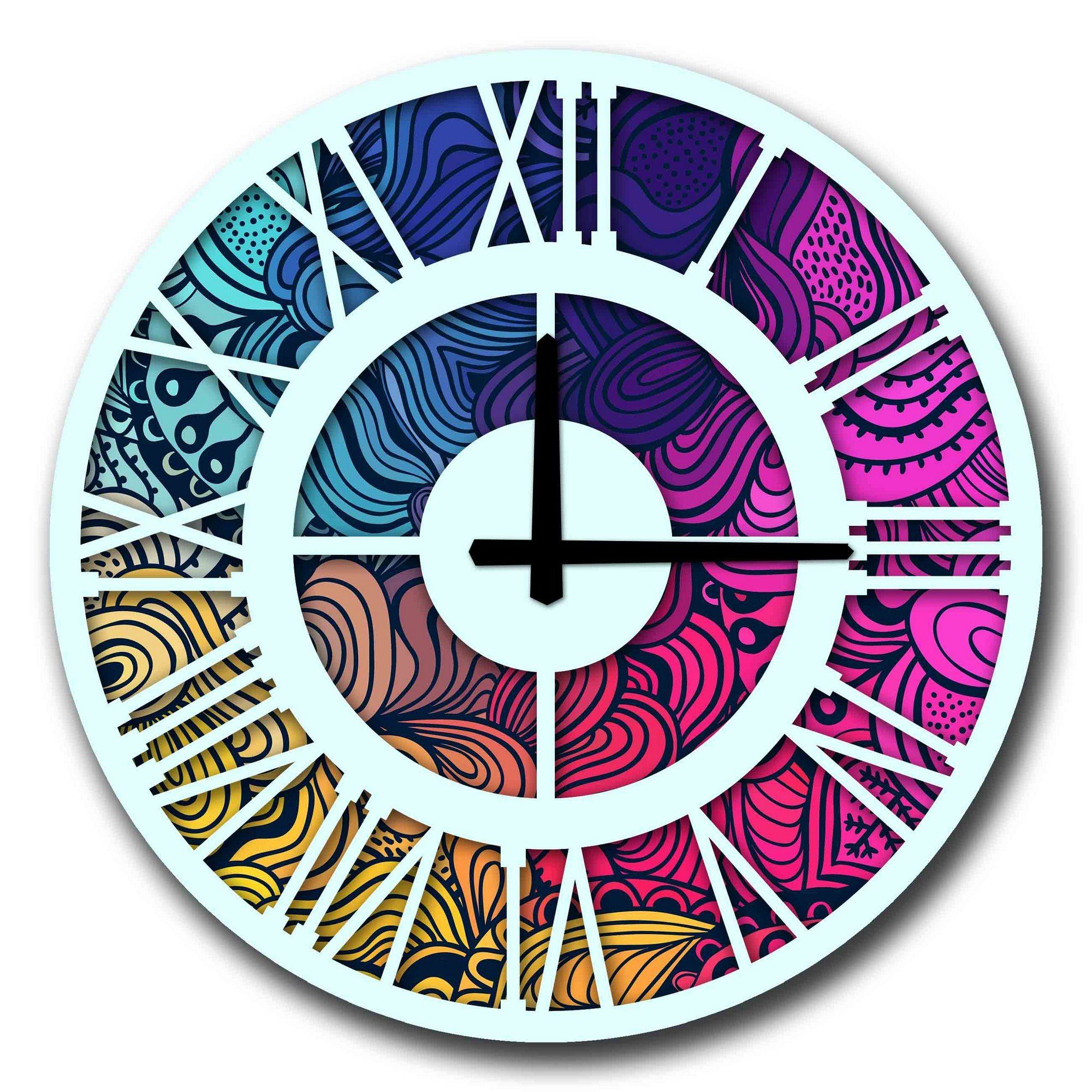 Wallity Wanduhr 100% MDF (Thickness: 5 günstig online kaufen