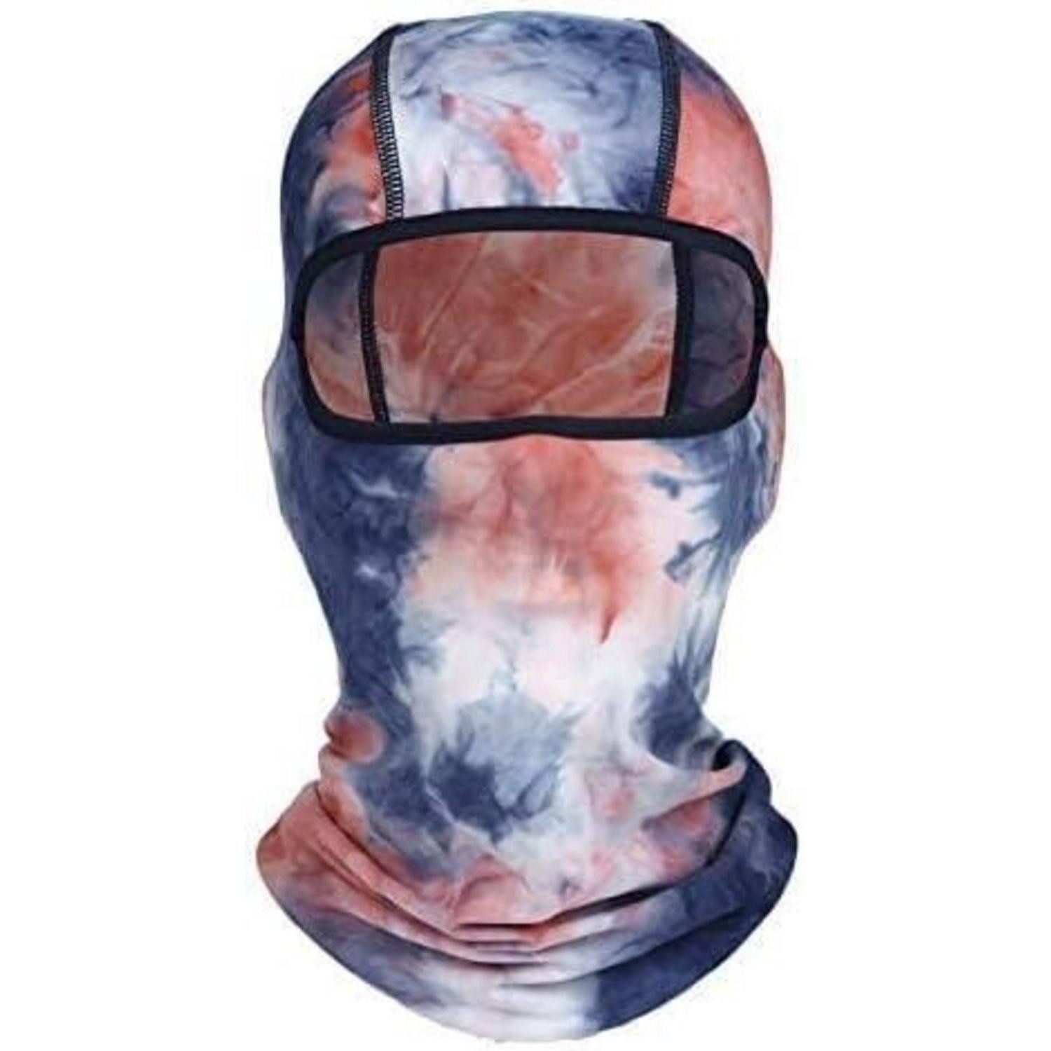 LuxusKollektion Sturmhaube Sturmhaube Balaclava Skimaske Winter Herren Damen UV S-XXL Orange-Blau