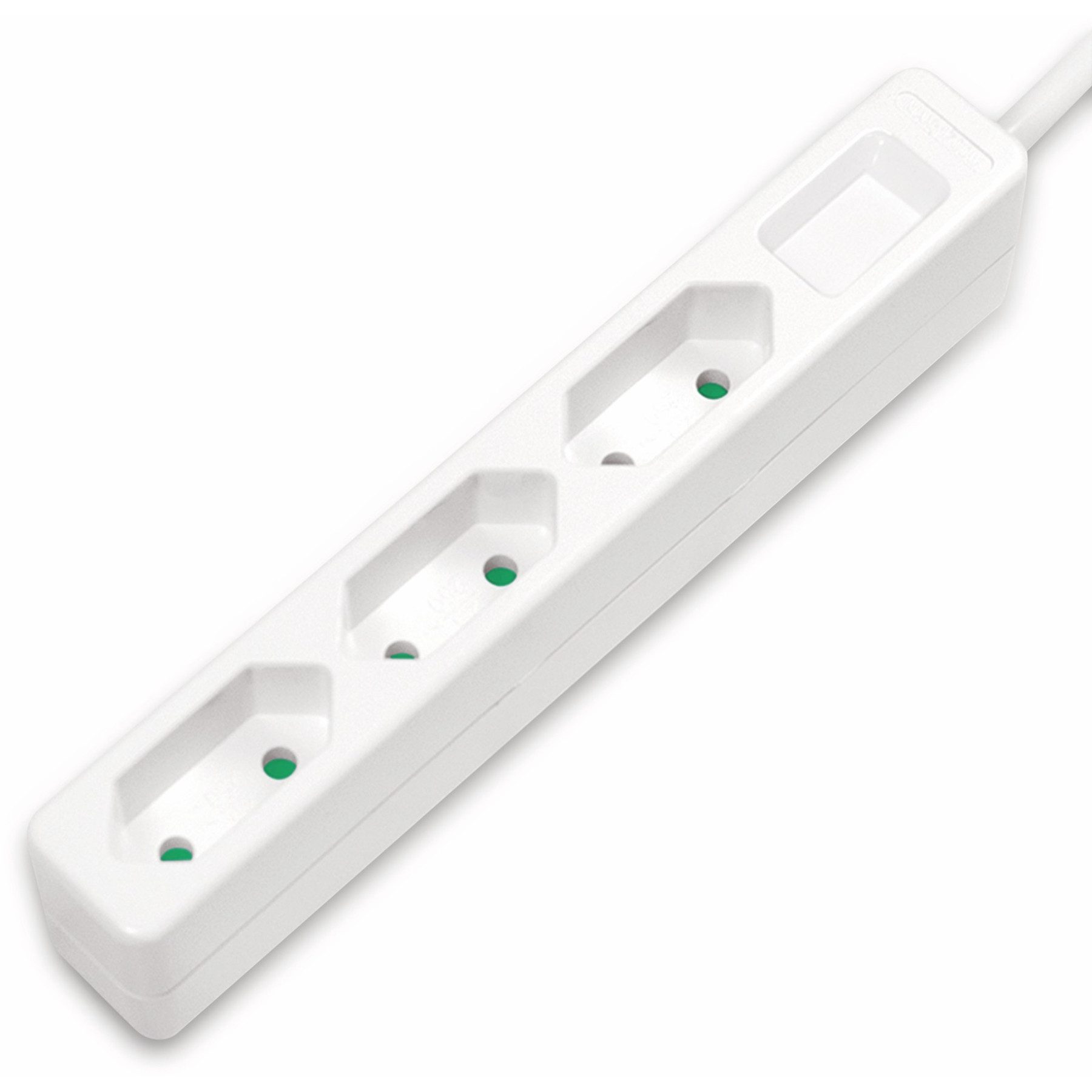 LogiLink LOGILINK Euro-Steckdosenleiste 3-fach, weiß Steckdosenleiste