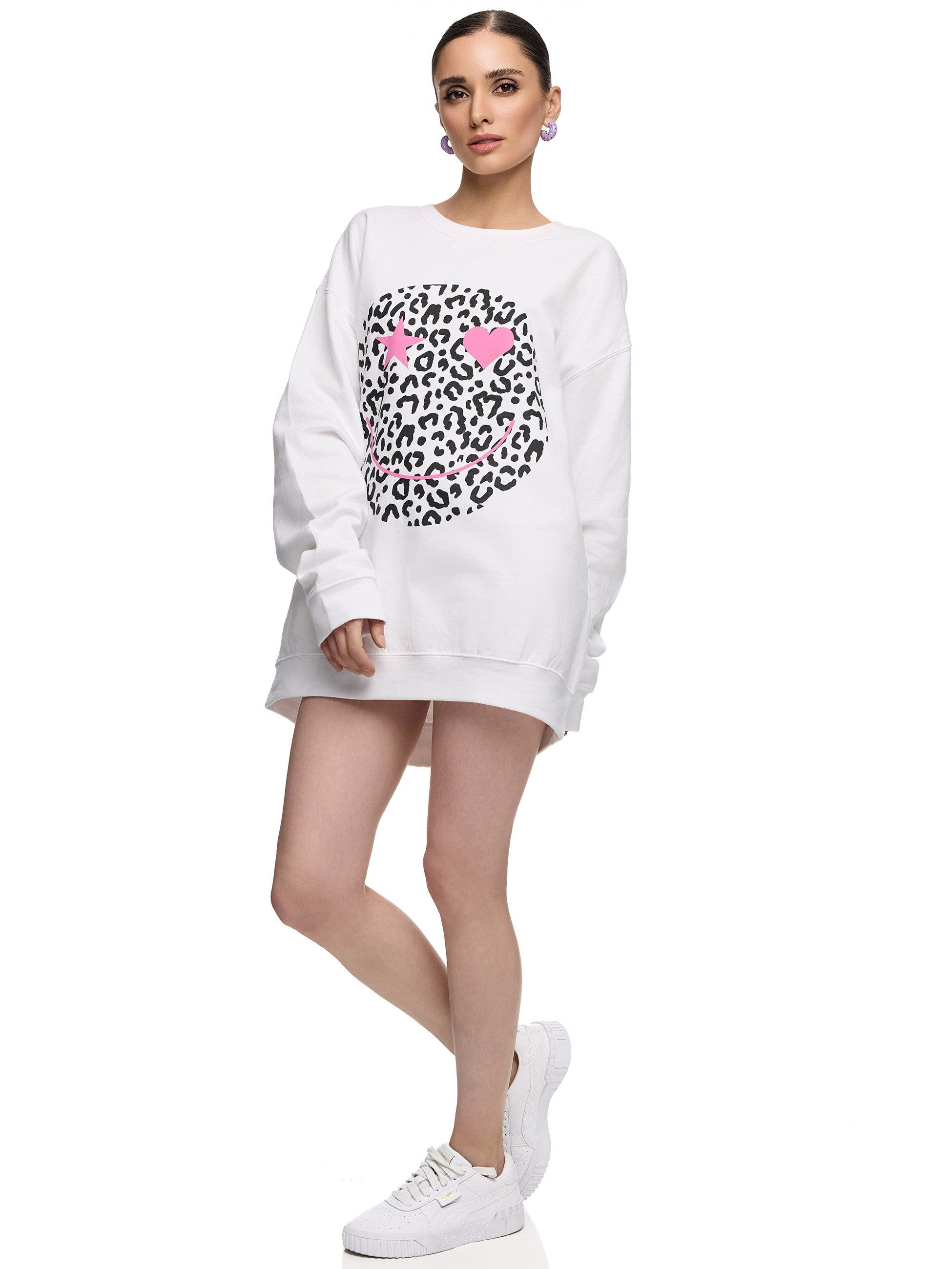 Worldclassca Sweatshirt Worldclassca Oversized Sweatshirt Happy günstig online kaufen
