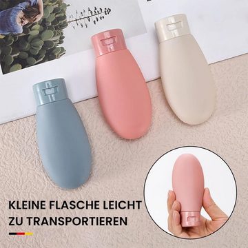 MAGICSHE Make-Up Organizer 11-teiliges Silikon Reise Flasche Set, Multi Farbe, Lecksichere, nachfüllbare und komprimierbare leere Plastikflaschen