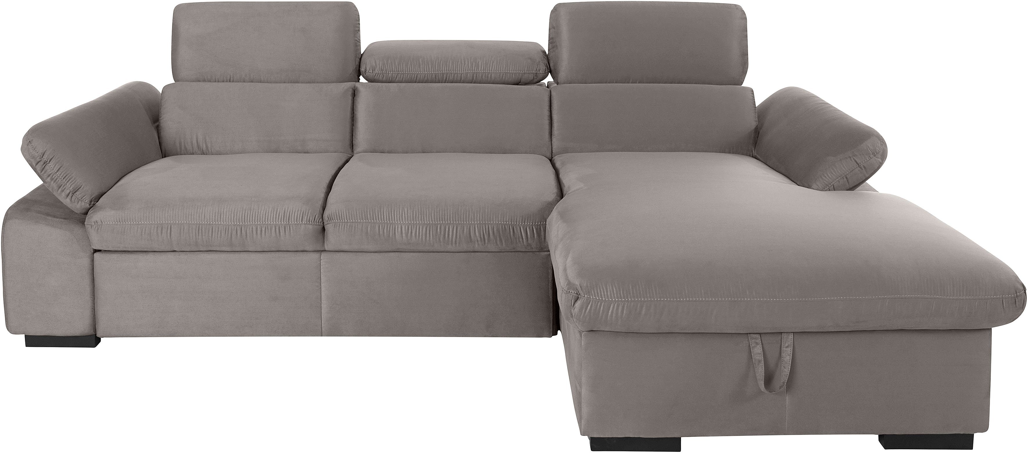 COTTA Ecksofa "Lola L-Form mit Kopfteilfunktion & Hocker", (Set, mit Hocker günstig online kaufen