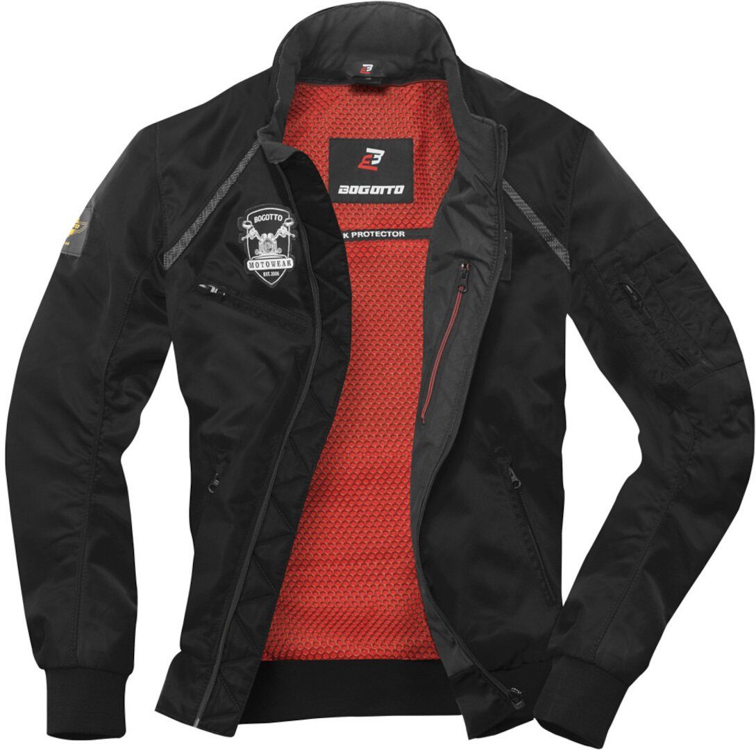 Bogotto Allwetterjacke Boston Motorrad Textiljacke herausnehmbares Innenfutter