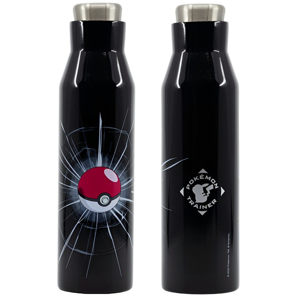 POKÉMON Thermoflasche Pokemon Pokeball Edelstahl Thermo Trinkflasche Flasche 580 ml