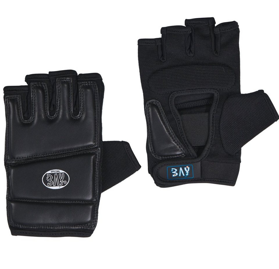 BAY-Sports Sandsackhandschuhe Touch Boxhandschuhe Sandsack Boxsack  Handschutz schwarz, XXS - XXL Erwachsene und Kinder