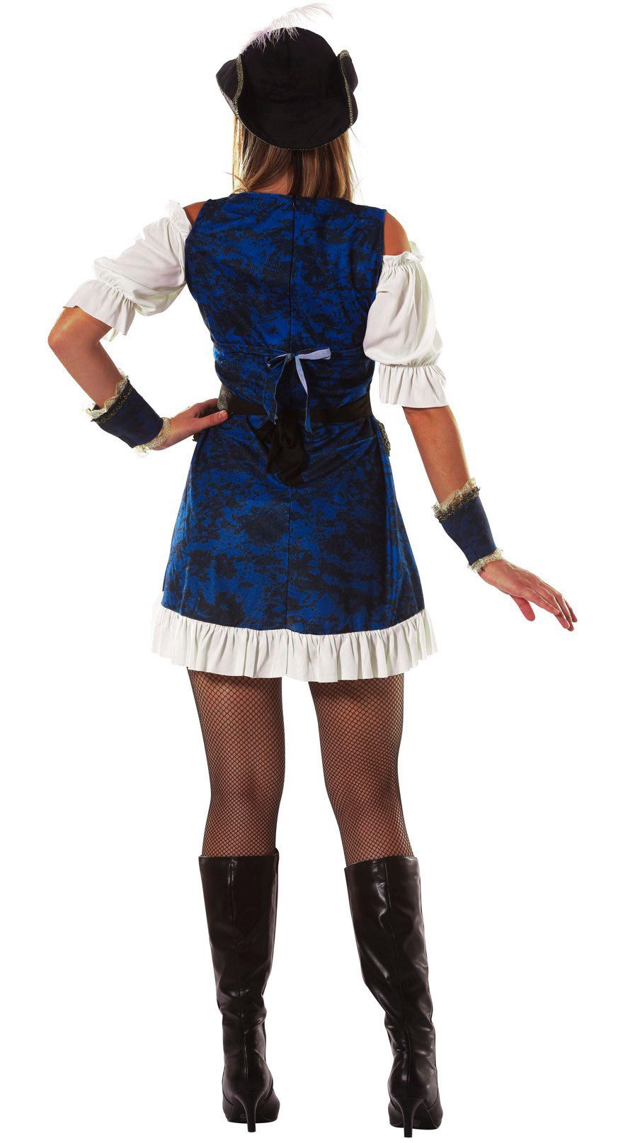 Piraten-Kostüm Für Damen XL - Elizabeth-Stil Karneval & Halloween Outfit Inkl. Hut & Kleid