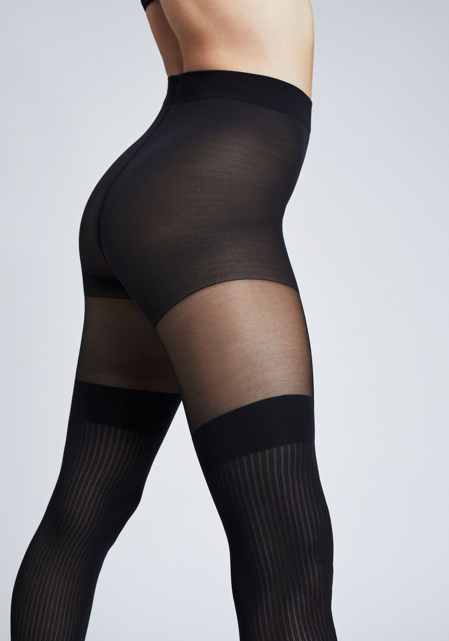 Camano Feinstrumpfhose overknee stripes 1er Pack